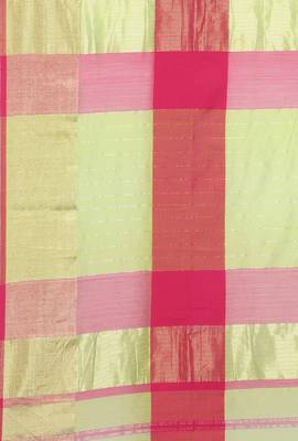 CLASSICATE From The House Of The Chennai Silks Women's Green Silk Cotton  Saree With Running Blouse 4