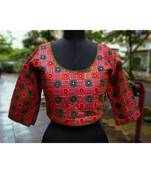 Pink Coloured Embroidered Full Sleeves Blouse In Freesize