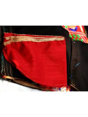 Multicolored Foil Mirror Worked Round Neck Designer Blouse 2