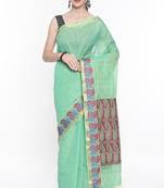 CLASSICATE From The House Of The Chennai Silks Women's Pink Coimbatore Cotton Saree With Running Blouse