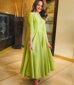 Green Women'S Cotton Galaxy  Kurti