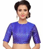 Designer Royalblue Banarasi Silk blouse
