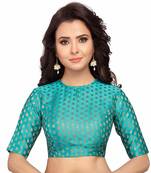 Designer Firozi Banarasi Silk blouse