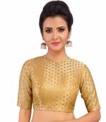 Designer Gold  Banarasi Silk blouse