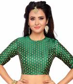 Designer Greeen  Banarasi Silk blouse