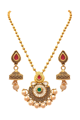 Gold pearl pendants 1