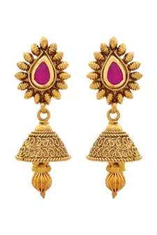 Gold pearl pendants