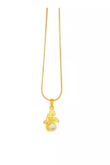 Gold diamond pendants