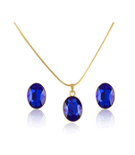 Gold crystal pendants