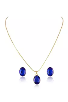 Gold crystal pendants