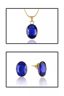 Gold crystal pendants