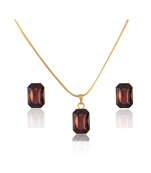 Gold crystal pendants