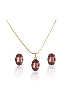 Gold crystal pendants