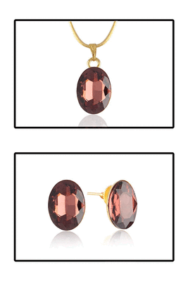 Gold crystal pendants 5