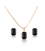 Gold crystal pendants