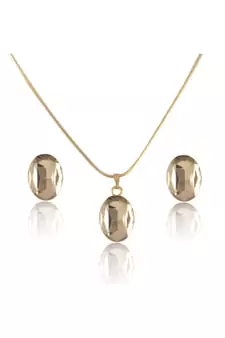 Gold crystal pendants