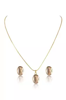 Gold crystal pendants