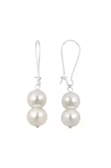 Silver pearl pendants