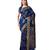 Blue Woven Art Silk Saree With Blouse