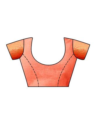 Orange Woven Art Silk Saree With Blouse 4