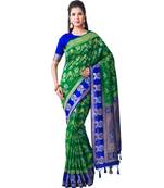 Green Woven Art Silk Saree With Blouse