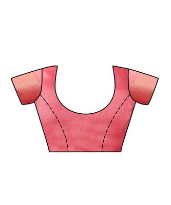 Pink Woven Art Silk Saree With Blouse 4