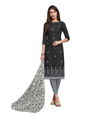 Black Embroidered Cotton Salwar 1