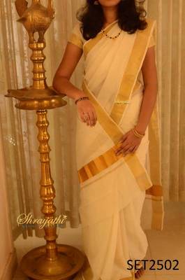 Kerala Set Saree with blouse 