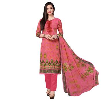 Grey floral print cotton salwar 4
