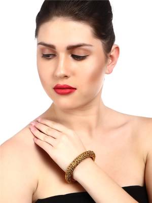 Gold Cubic Zirconia Bangles And Bracelets 4