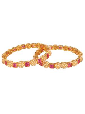 Gold Cubic Zirconia Bangles And Bracelets 1