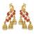 Saizen Multi Alloy Bridal & Daily - Set Of Peacock Drop Earring