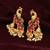 Saizen Multi Alloy Bridal & Daily - Set Of Peacock Drop Earring