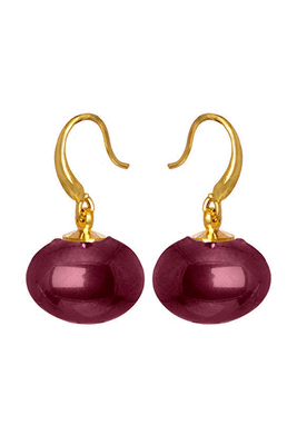 Pink pearl danglers-drops 3