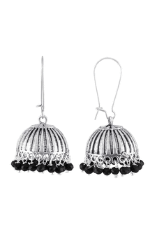 Silver jhumkas