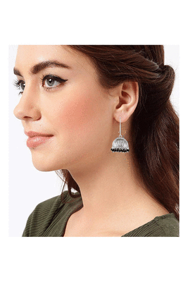 Silver jhumkas 5