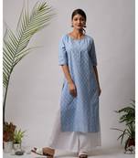 Brina Hand Block cotton Kurta