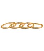 Gold Cubic Zirconia Bangles And Bracelets