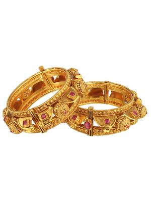 Gold Cubic Zirconia Bangles And Bracelets 1
