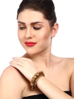 Gold Cubic Zirconia Bangles And Bracelets 4