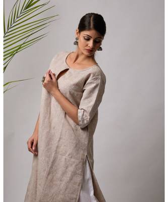Jaffna Linen Hand blick Kurta 3