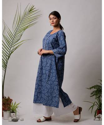 Patience Cotton Chambray Kurta 4