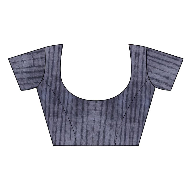 Pink printed art silk saree with blouse