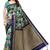Green Printed Art Silk Saree With Blouse