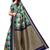Green Printed Art Silk Saree With Blouse