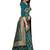 Green Printed Art Silk Saree With Blouse