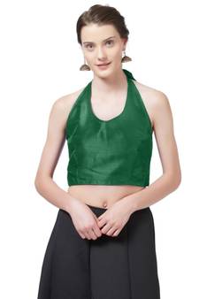 Green Woven Design blouse