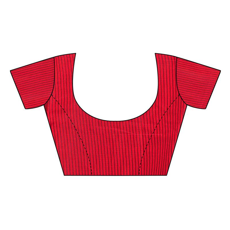 Black Printed Art Silk Saree With Blouse