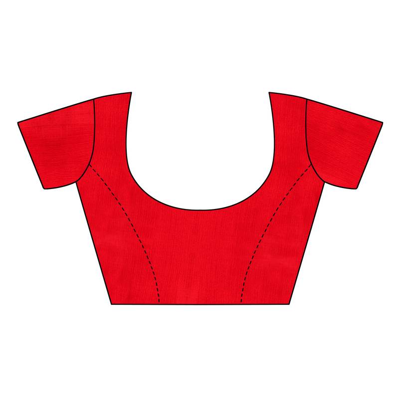 Black Printed Art Silk Saree With Blouse