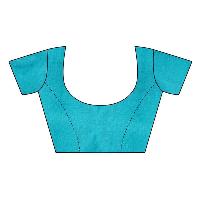 Red Printed Art Silk Saree With Blouse